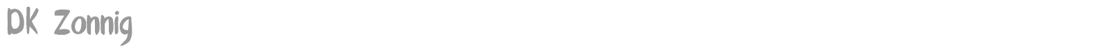 DK Zonnig font preview
